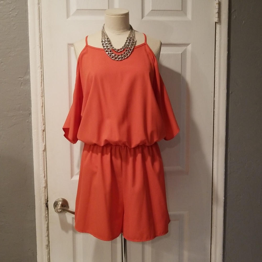 Peek-a-boo Short Sleeved, Shorts Romper